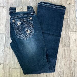 Miss Me Dark Blue Boot Cut Jeans 25